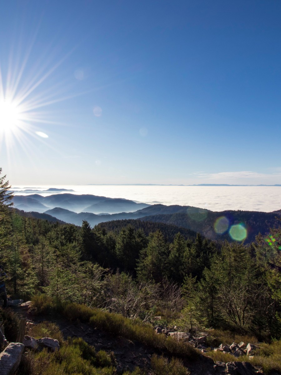 Nebelmeer und Wintersonne – Wanderung von Unterstmatt zur&nbsp;Hornisgrinde